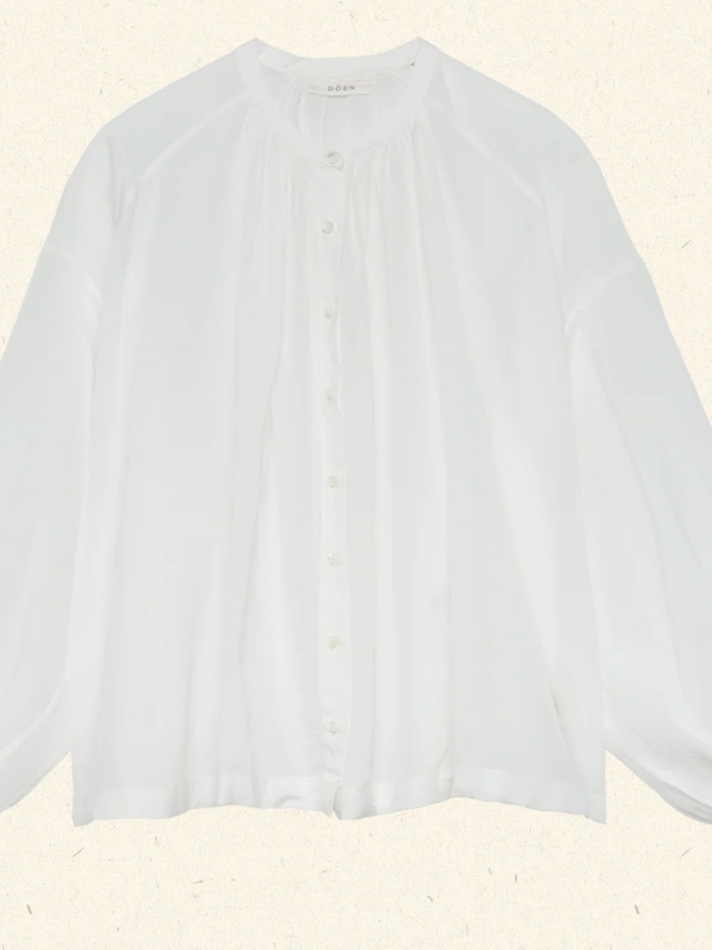 DOEN Jane Blouse in Salt (white) - Picture 5 of 9